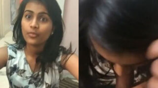 Indian girl ki blowjob video hotel room mein