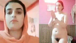 Nude Muslim girl ki beautiful selfie video