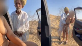 Rajasthani Tau ki viral sex video car wali ladki ke sath