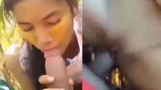 Bihari village girl khet mein blowjob dekar chud gayi