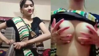 Dance karke apni juicy big boobs dabati college girl
