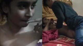 Slim college girl ki pose badal badal kar chudai