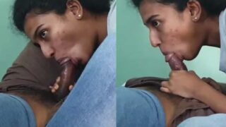 College girl ne blowjob diya apne aashiq ko